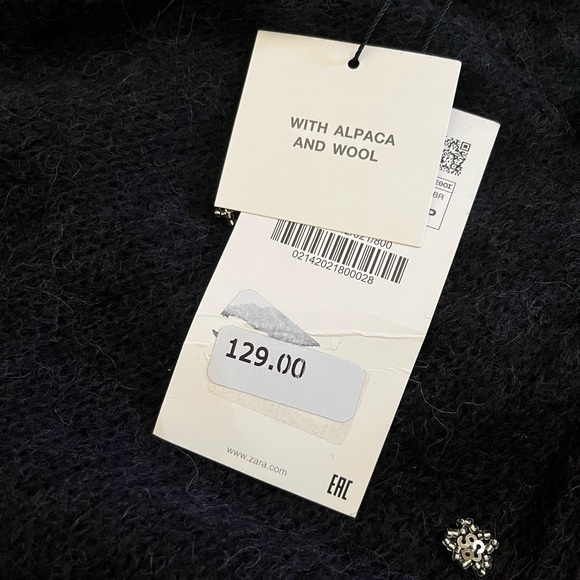 ZARA NWT WOOL AND ALPACA DRESS - Picture 8 of 10